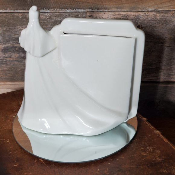 MIKASA Wedding Bells, Ivory White Porcelain Picture Frame Gold Trim - Picture 4 of 7